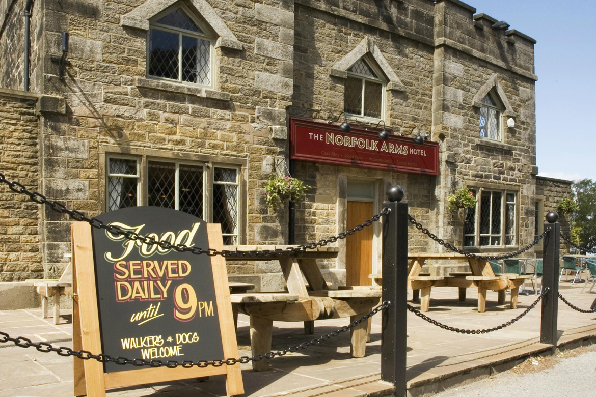 The Norfolk Arms, Ringinglow external view